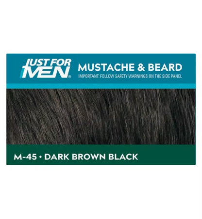Just For Men Moustache & Beard Brush-In Colour Gel - Dark Brown/Black