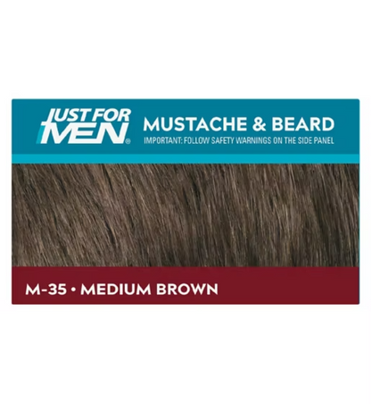 Just For Men Moustache & Beard Brush-In Colour Gel - Medium Brown